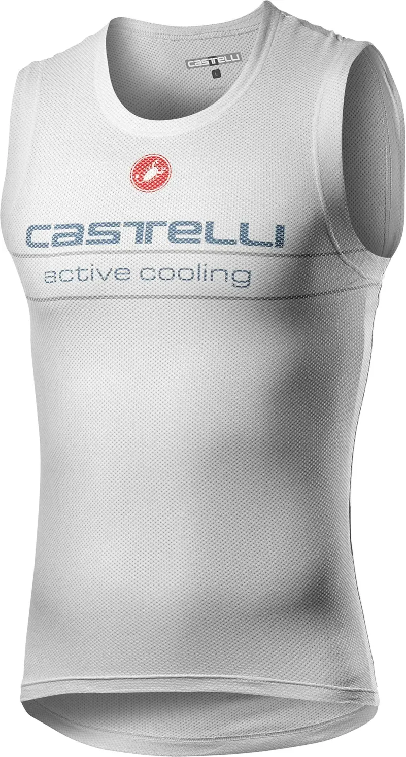 Castelli Active Cooling Sleeveless Mens Baselayer in White
