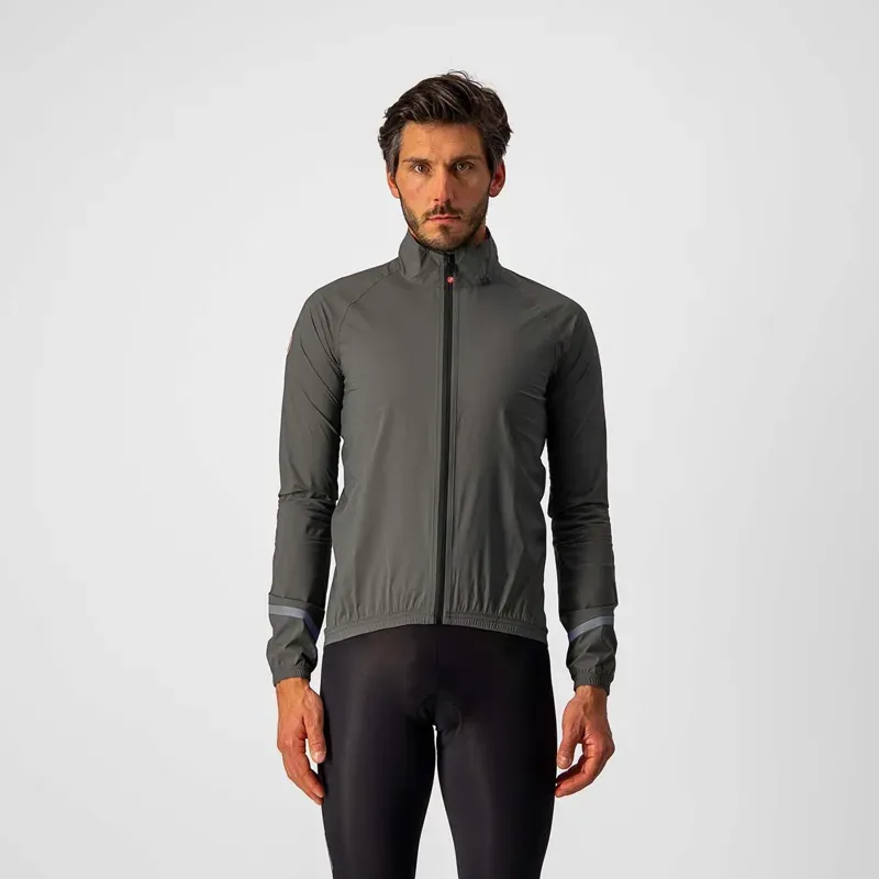 Castelli Emergency 2 Mens Rain Jacket in Green