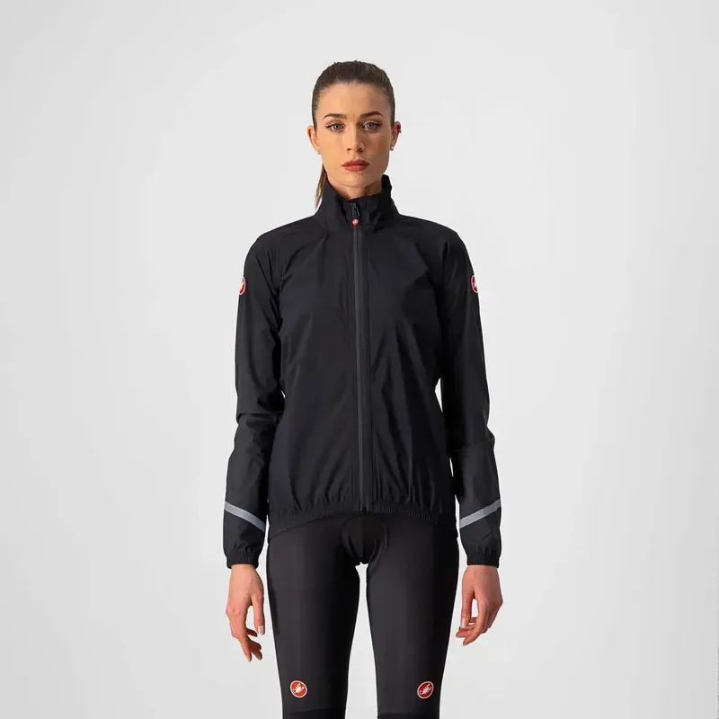 Castelli Emergency 2 Womens Rain Jacket in Black