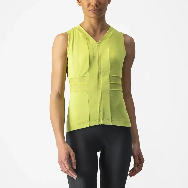 Castelli Anima 4 Sleeveless Women's In Jersey /Lime/Absinthe