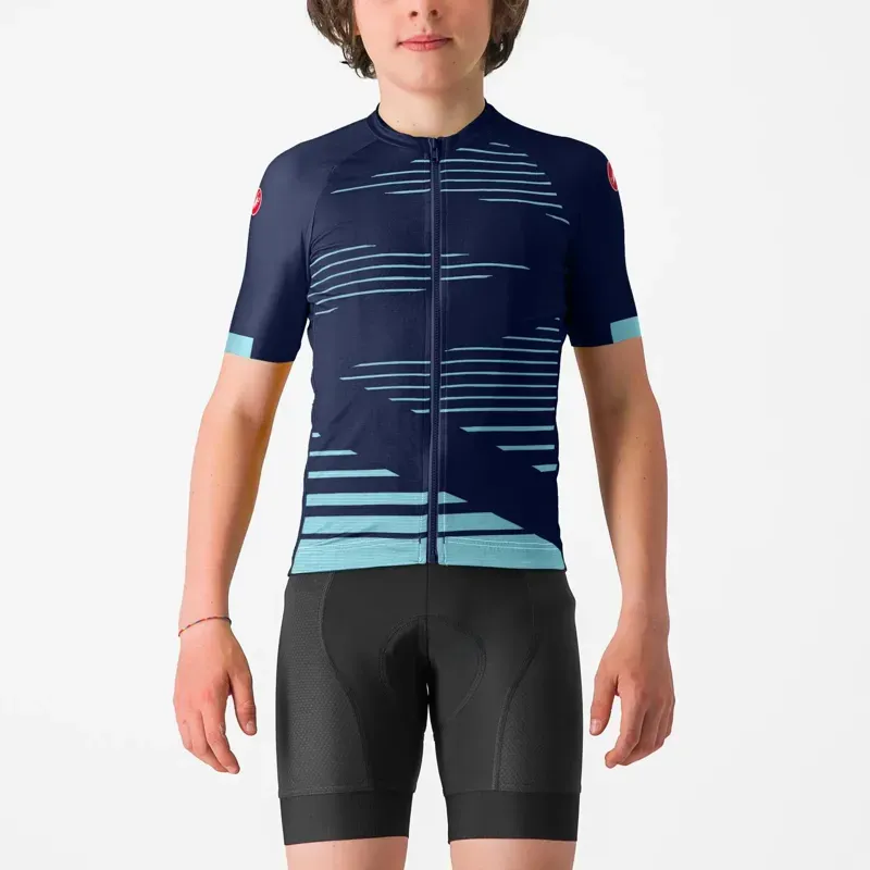 Castelli Aero Kids' Jersey / Belgian Blue/Pool Blue 10y