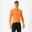 Castelli Espresso Thermal Men's Jersey In Vivid Orange/Dark Grey