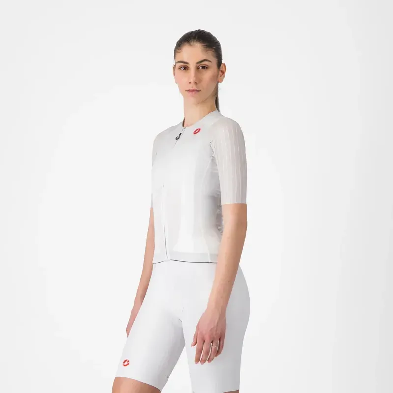 Castelli Aero Pro 8S Women's Jersey in Silver Grey