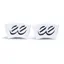 Cane Creek EE Brake Coloured Logo Badge Pair in White