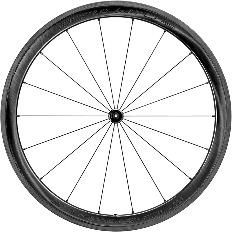 Campagnolo Bora WTO 45 2-Way TL Dark Label Clincher Wheels in Black-2