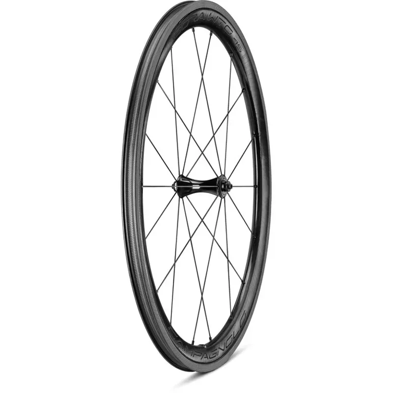 Campagnolo Bora WTO 45 2-Way TL Dark Label Clincher Wheels in Black-4