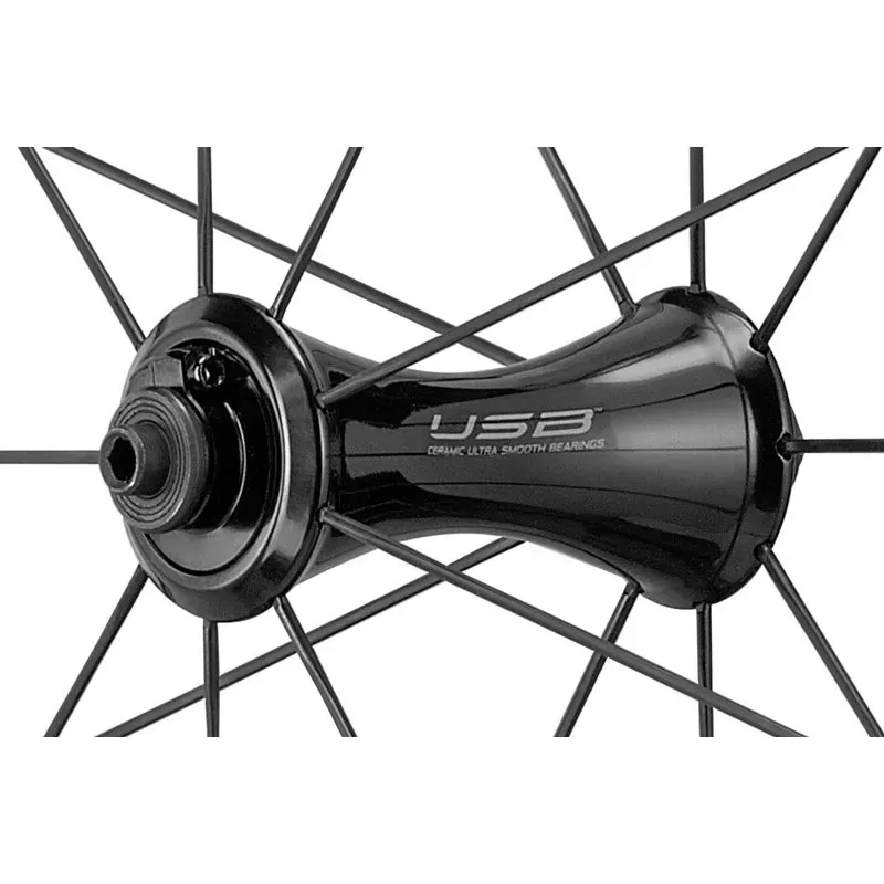 Campagnolo Bora WTO 45 2-Way TL Dark Label Clincher Wheels in Black-7