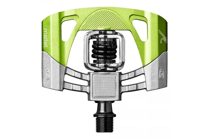 Crankbrothers Mallet 2 Pedals in Silver/Green