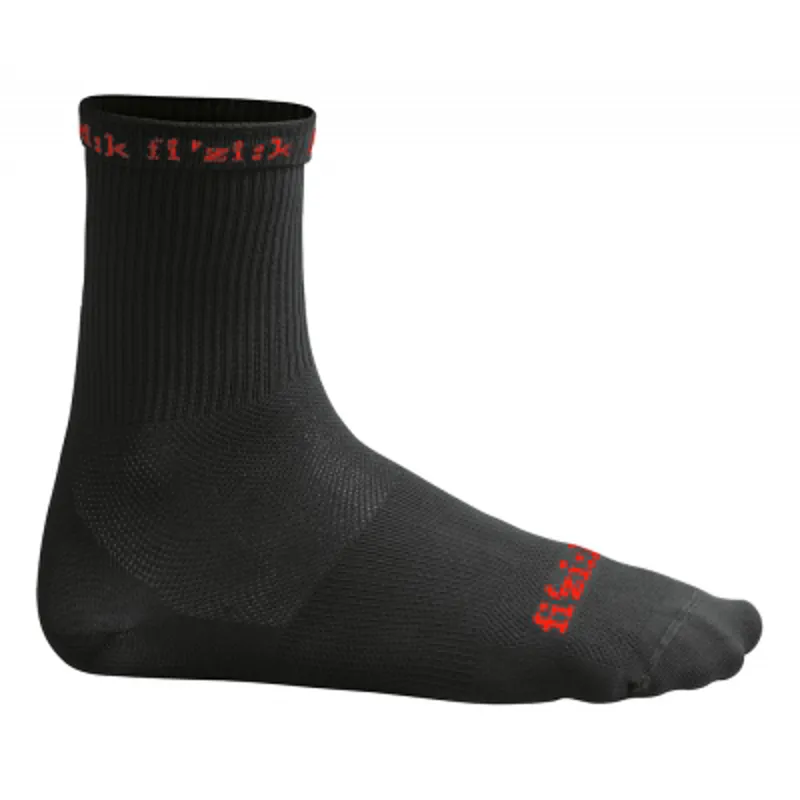 Fizik Winter Socks in Black/Red