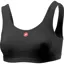 Castelli Rosso Corsa Bra in Black