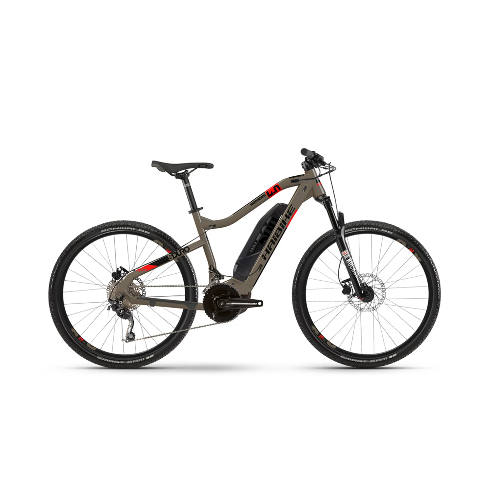 2020 Haibike Sduro Hardseven Electric Mountain Bike in Brown