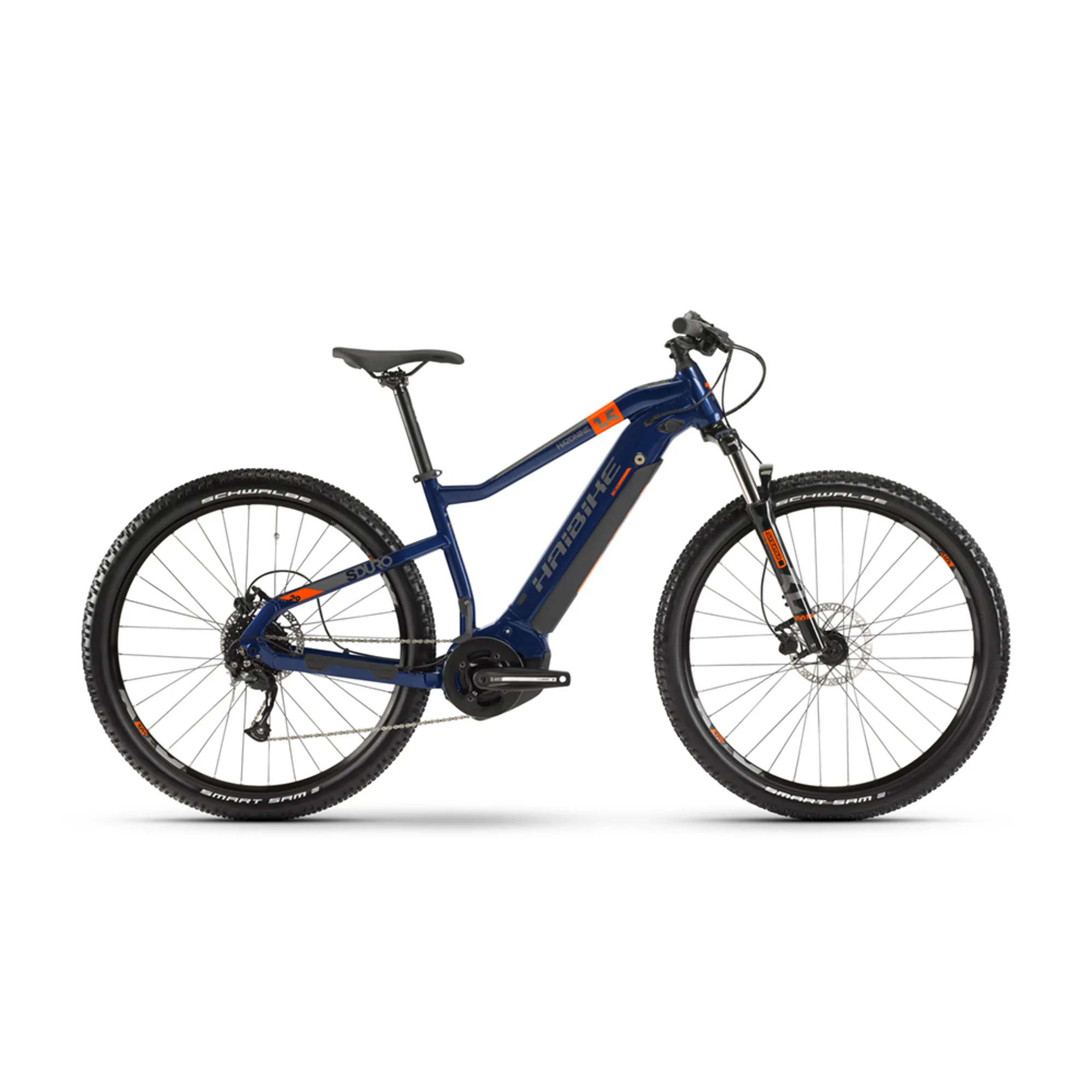 2020 Haibike Sduro Hardnine Electric Mountain Bike in Blue