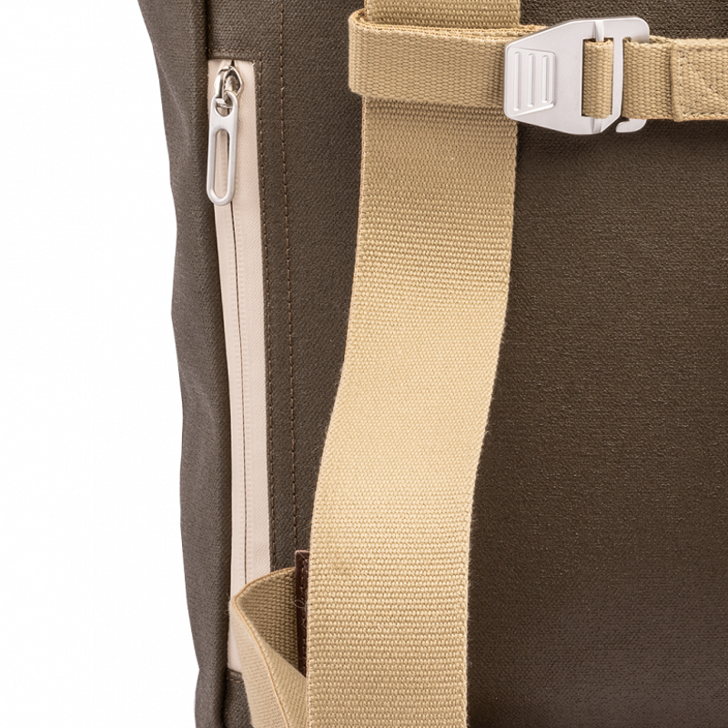 Brooks Pickwick Cotton Canvas Backpack in Moss-6