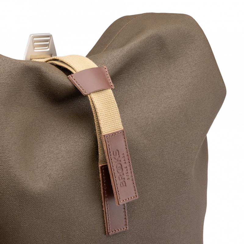 Brooks Pickwick Cotton Canvas Backpack in Moss-7