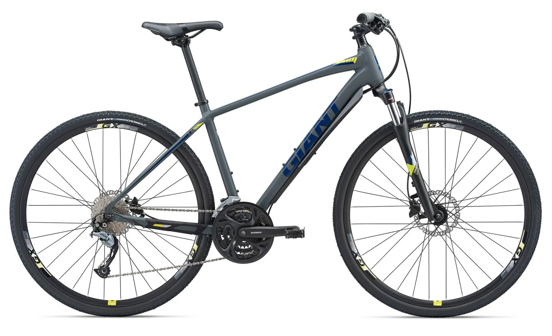 2018 Giant Roam Disc Hybrid Bike in Charcoal