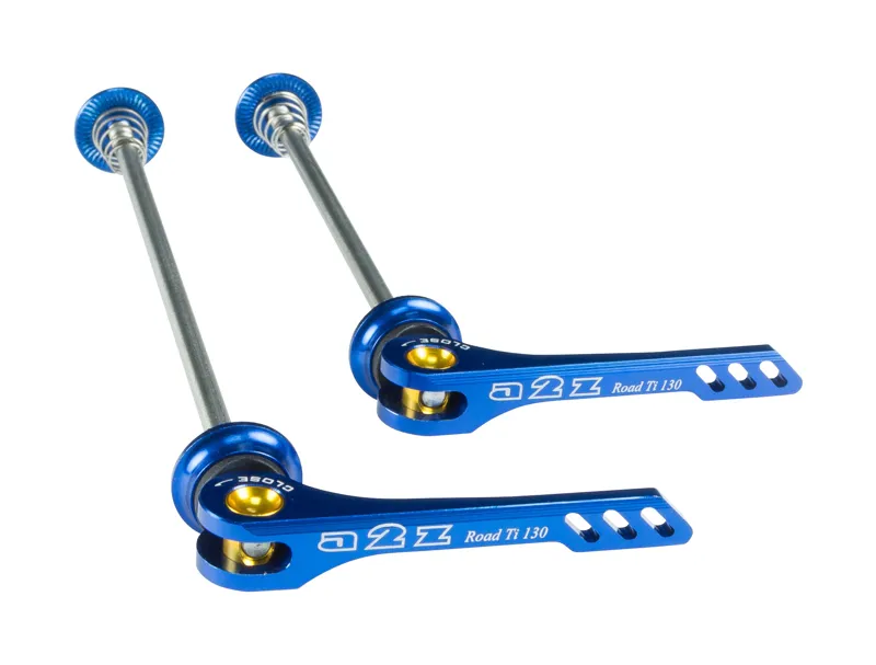 MTB: 135mm, Blue CYCLING AC NUOVO A2Z CNC Quick Release with Ti Rod 