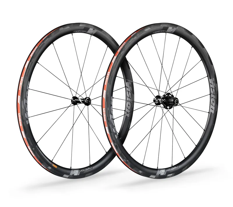 Vision Metron 40 SL Carbon Road Wheelset in Black-1
