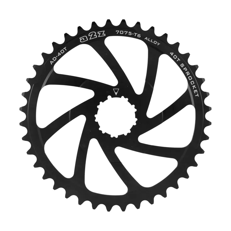 A2Z Wide Range 40t Cassette Adapter Sprocket In Black