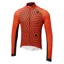Altura Icon Hex-Repeat Long Sleeve Thermal Jersey in Orange