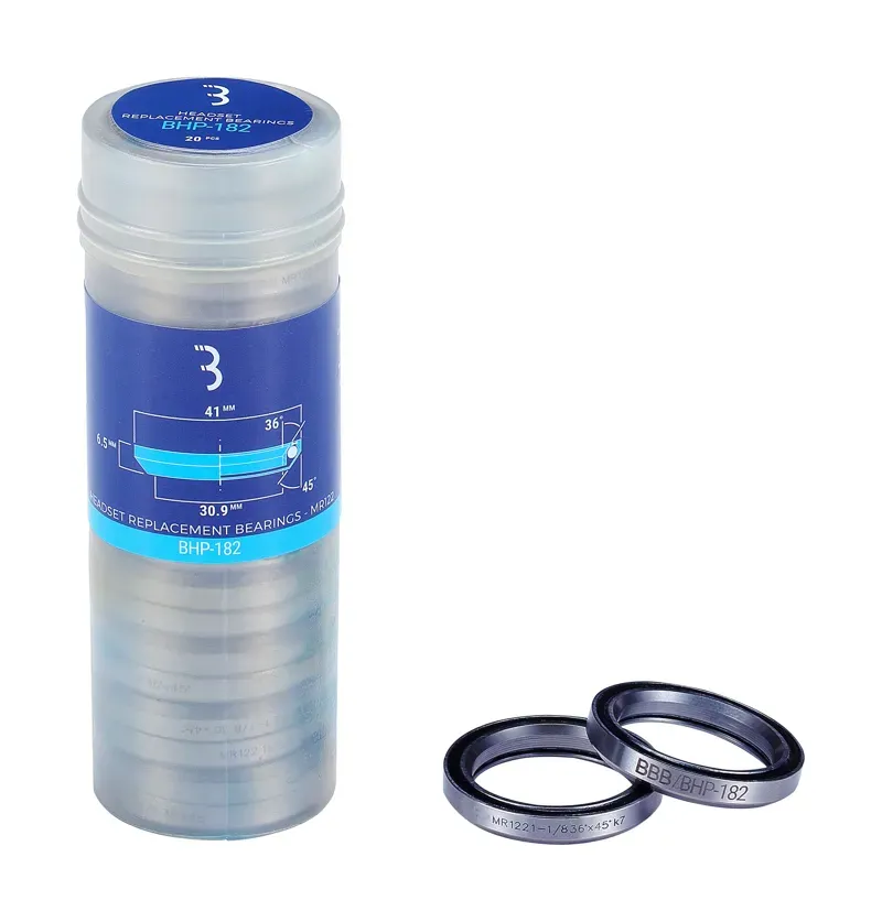 BBB 20x 1.1/8in 41.0x6.5mm Headset Bearings in Silver