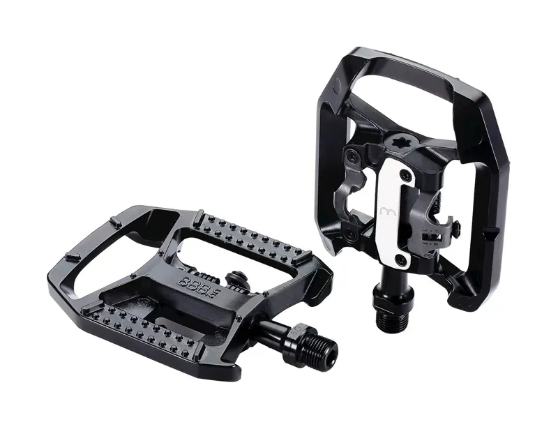 BBB DualChoice Two Function Flat Clipless MTB Pedals in Black