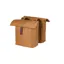 Basil City Shopper Double Bicycle Pannier Bags in Brown