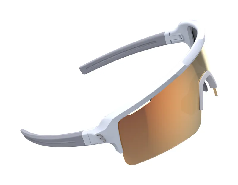 BBB Fuse Sport Glasses BSG- 65 Frame: White Lens: Orange Mlc