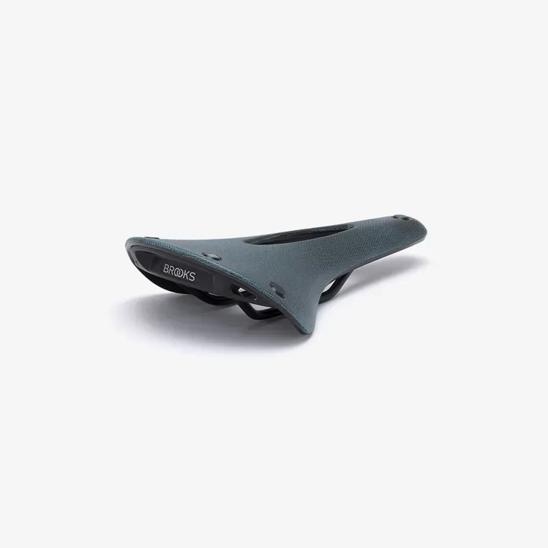 Brooks C17 Cambium Carved 162mm Steel Rail Saddle in Octane Blue