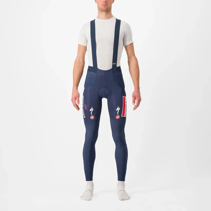 Castelli Soudal Quick-Step Sorpasso RoS Bib Tights In Belgian Blue