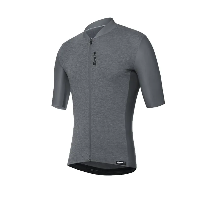 Santini 365 Classe Short Sleeve Jersey in Grey