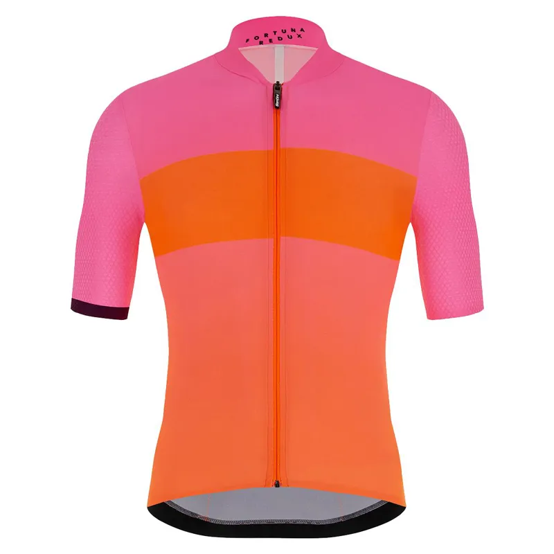 Santini Redux Fortuna Mens Jersey in Orange