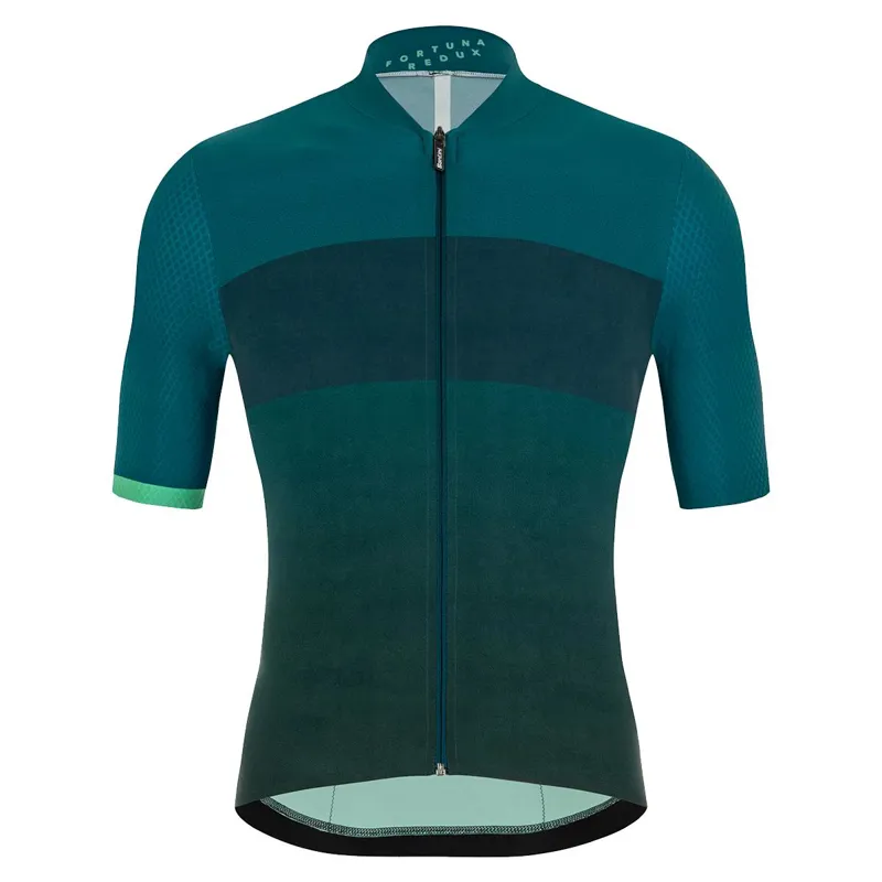 Santini Redux Fortuna Mens Jersey in Green