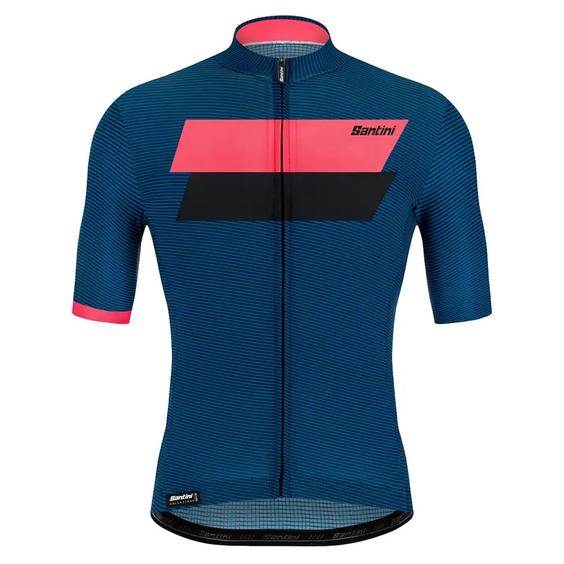 Santini Tono Studio Mens Jersey in Blue