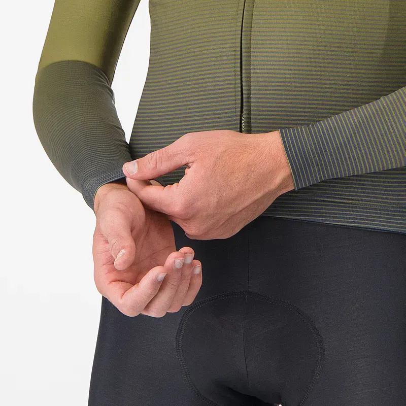Castelli Apice Thermal Jersey in Sage/Twilight Blue/Mango Mojito-4