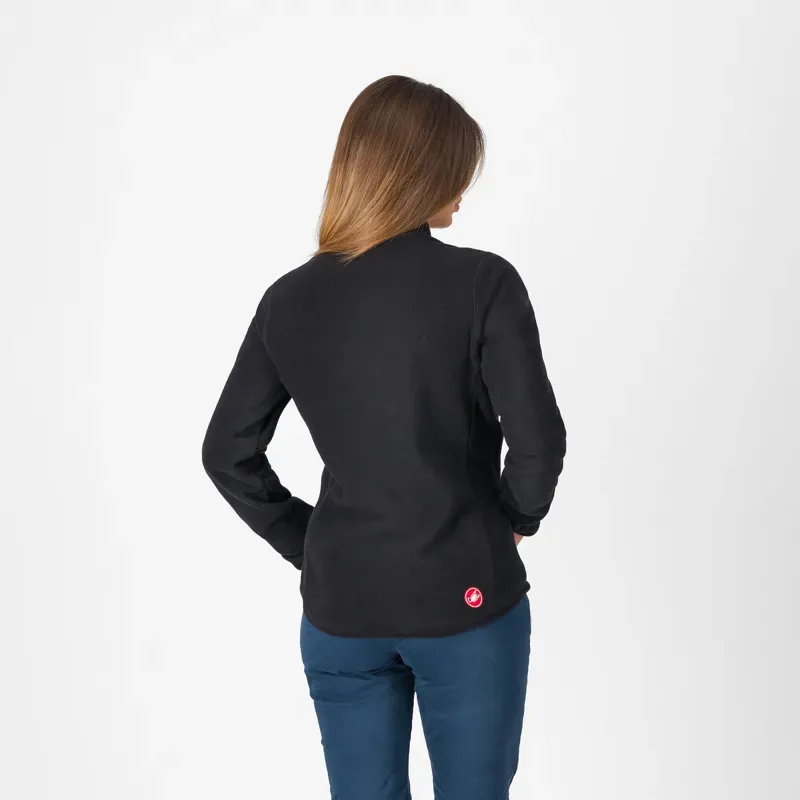 Castelli Women's Classico Fleece Jacket in Black-1