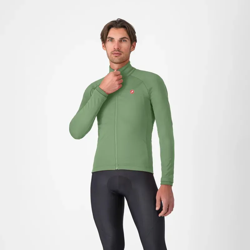 Castelli Competizione Jacket in Green Pepper