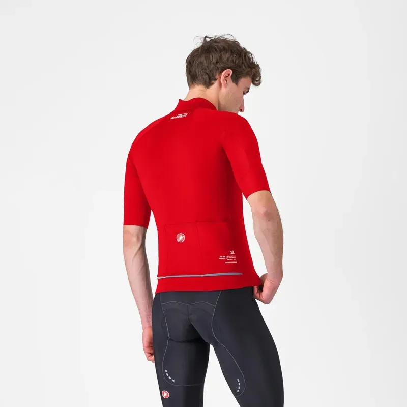 Castelli Do.Di.Ci. Short Sleeve Jacket in Rich Red-1