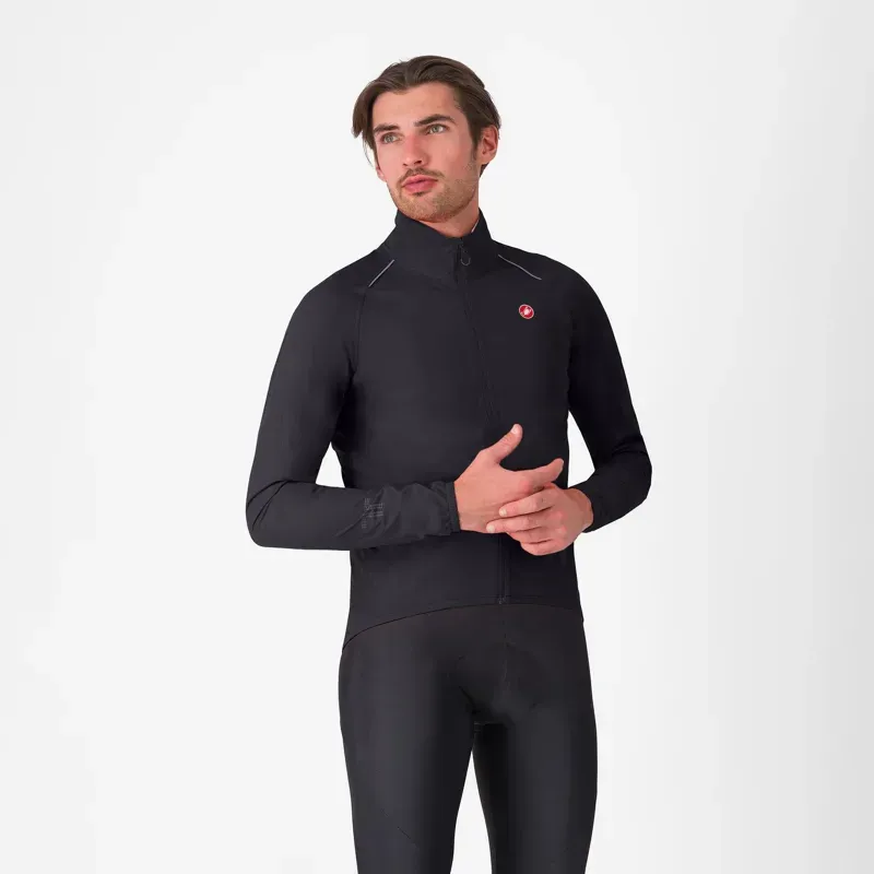 Castelli Emergency 3 Rain Jacket in Light Black