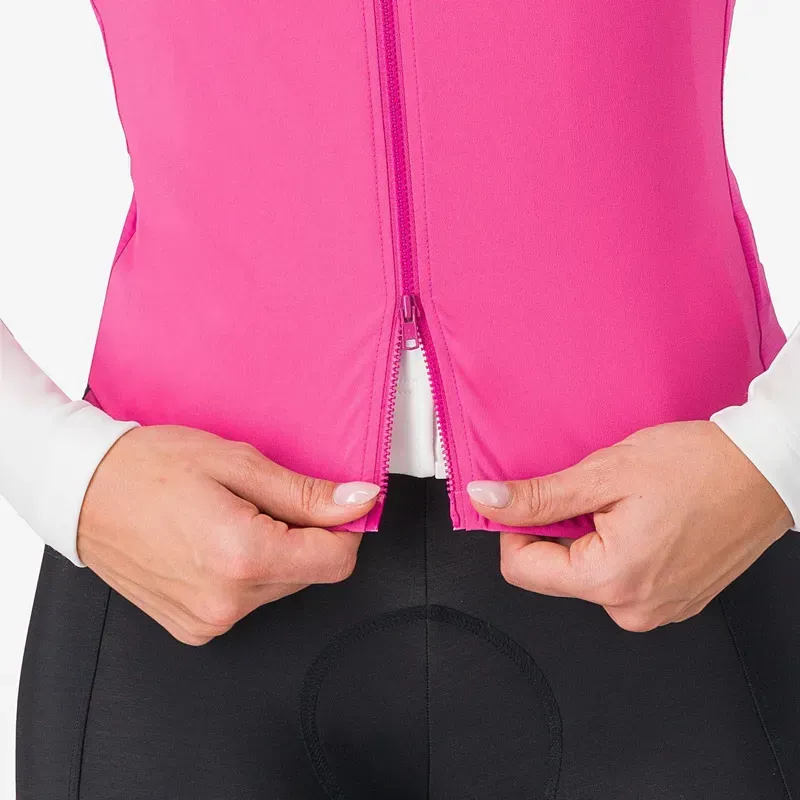 Castelli Women's Espresso Vest in Violet Pink/Dark Grey-2