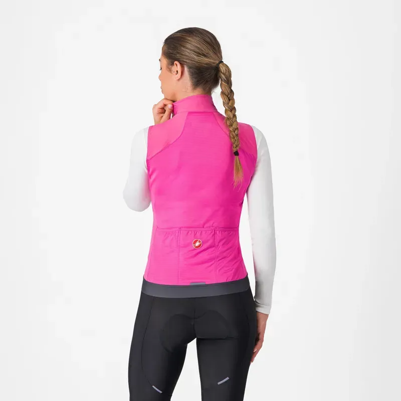 Castelli Women's Espresso Vest in Violet Pink/Dark Grey-4