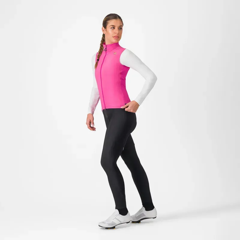 Castelli Women's Espresso Vest in Violet Pink/Dark Grey-5