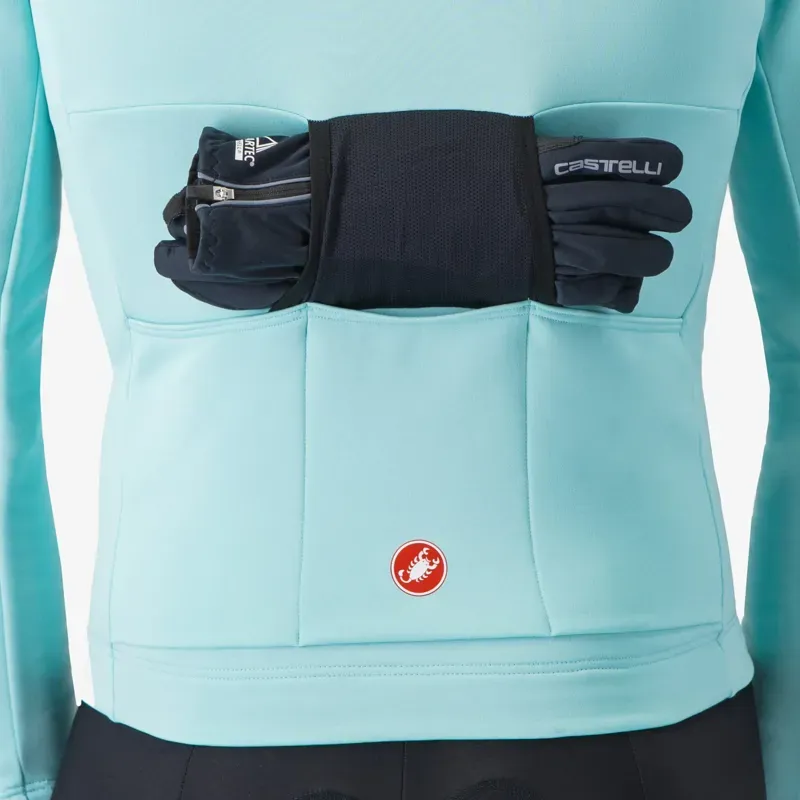 Castelli Unlimited Trail 2 Jersey in Pool Blue/Dark Grey/Brilliant Orange-3