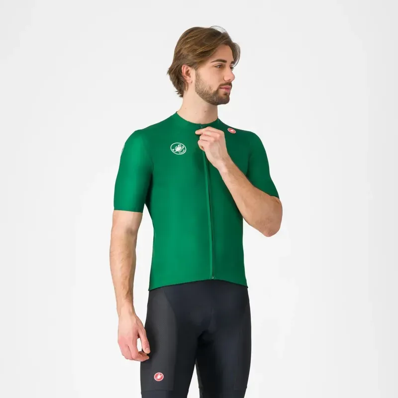 Castelli Vintage Giro D'Italia Jersey in Verde Verdeggiante