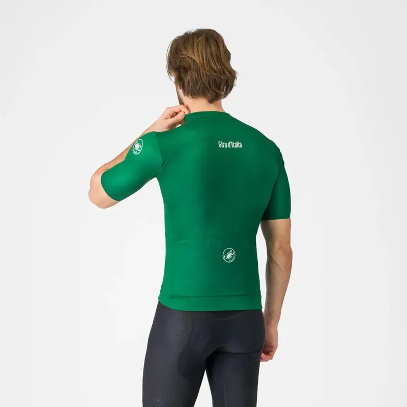 Castelli Vintage Giro D'Italia Jersey in Verde Verdeggiante-1