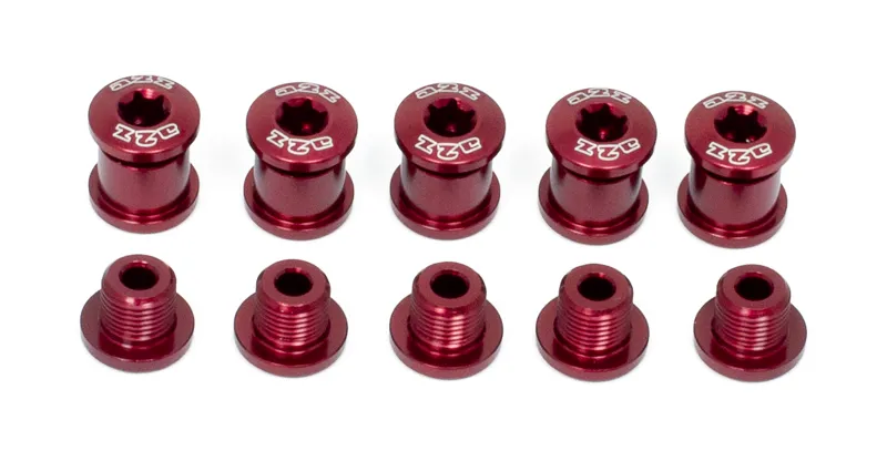A2Z Chainring 5 Arm Bolt Kit In Red