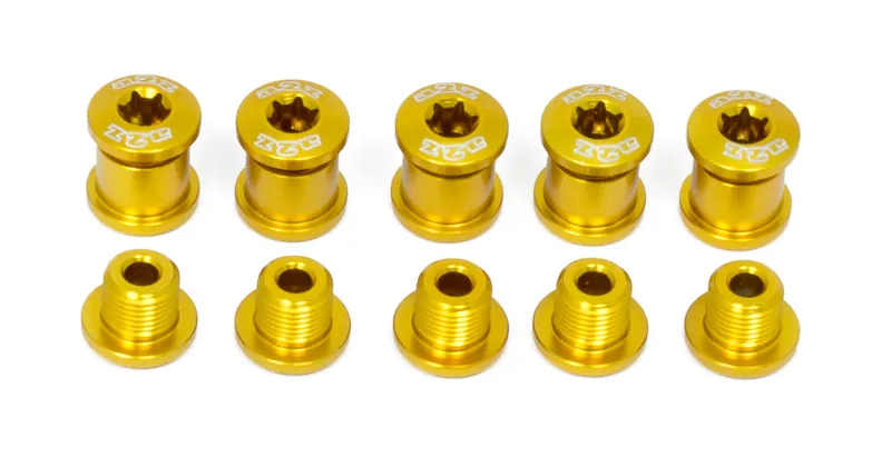 A2Z Chainring 5 Arm Bolt Kit In Gold