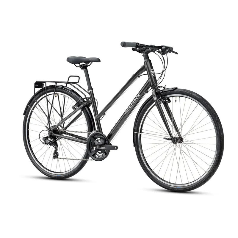 2021 Ridgeback Speed Open Frame Hybrid Bike in Grey-1