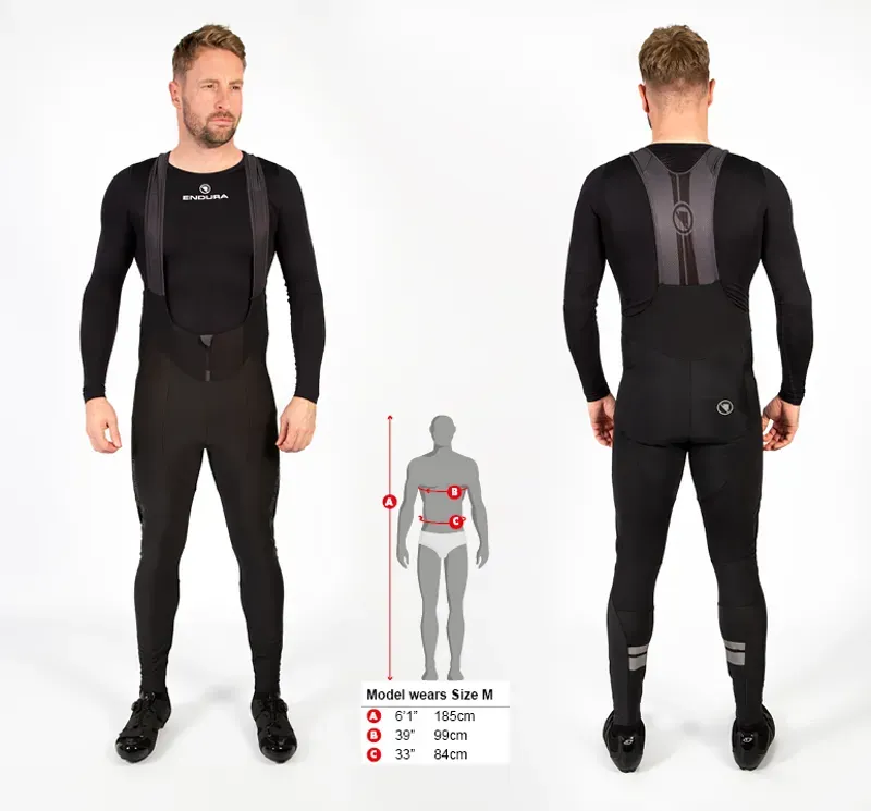 Endura Pro SL Bibtights II including Pad in Black-1