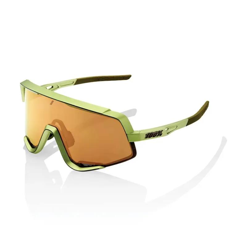 100% Glendale Bronze Mirror Lens Sunglasses in Matt Metallic Viperidae