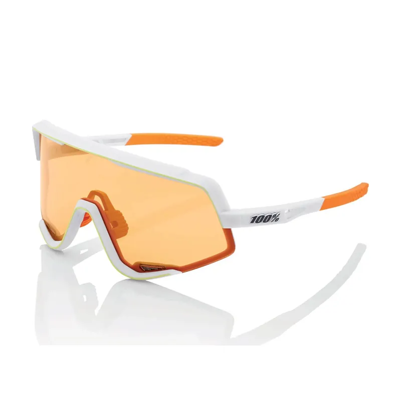 100% Glendale Persimmon Lens Sunglasses in Soft Tact Oxyfire